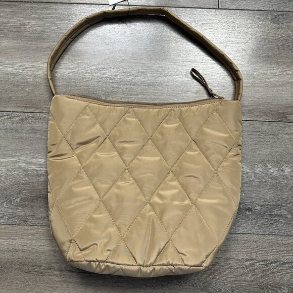 Vera Bradley Slouchy Bucket Shoulder Bag Tiger Eye Brown NWT - Picture 2 of 5